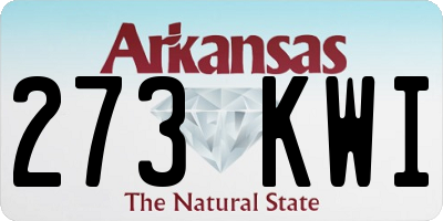 AR license plate 273KWI