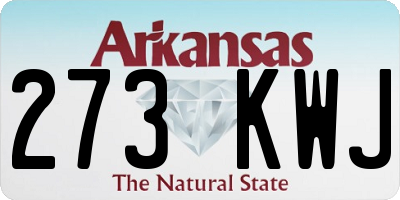 AR license plate 273KWJ