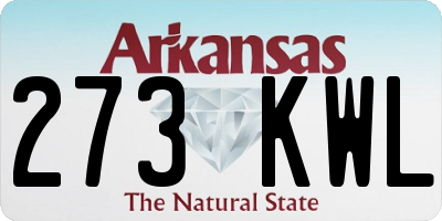AR license plate 273KWL