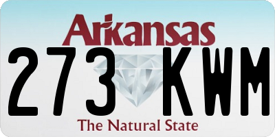 AR license plate 273KWM