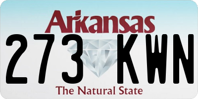 AR license plate 273KWN
