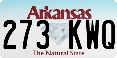 AR license plate 273KWQ