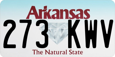 AR license plate 273KWV