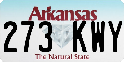 AR license plate 273KWY