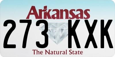 AR license plate 273KXK