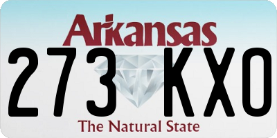 AR license plate 273KXO