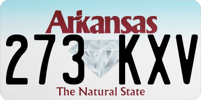 AR license plate 273KXV