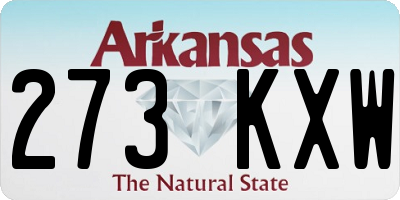 AR license plate 273KXW