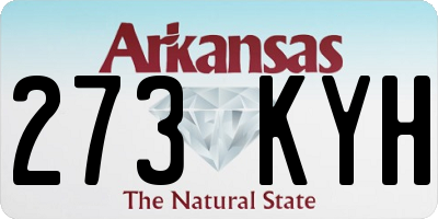AR license plate 273KYH