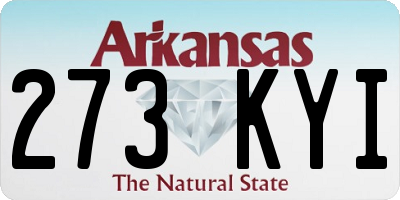 AR license plate 273KYI