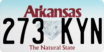 AR license plate 273KYN