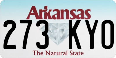 AR license plate 273KYO