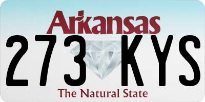 AR license plate 273KYS
