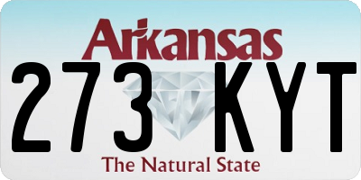 AR license plate 273KYT
