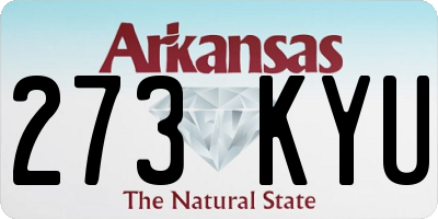 AR license plate 273KYU