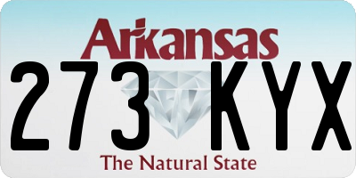 AR license plate 273KYX