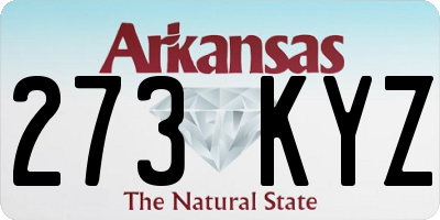 AR license plate 273KYZ