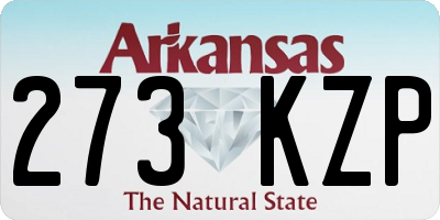 AR license plate 273KZP