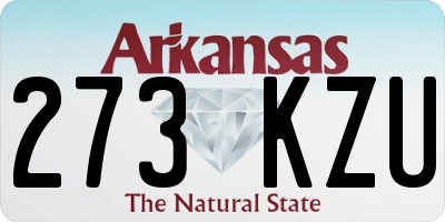 AR license plate 273KZU