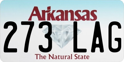 AR license plate 273LAG