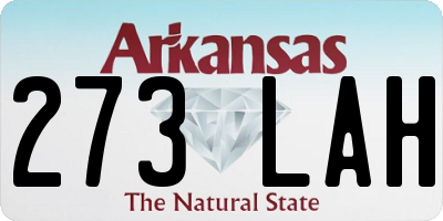 AR license plate 273LAH