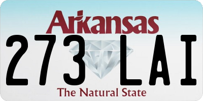 AR license plate 273LAI