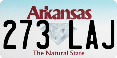 AR license plate 273LAJ