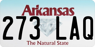 AR license plate 273LAQ
