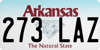AR license plate 273LAZ