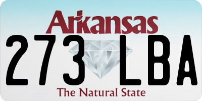 AR license plate 273LBA