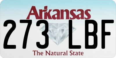 AR license plate 273LBF