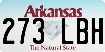 AR license plate 273LBH