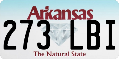 AR license plate 273LBI