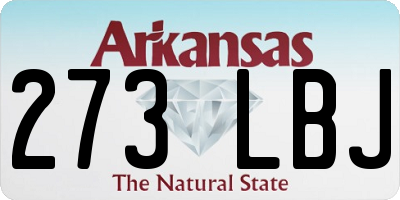 AR license plate 273LBJ