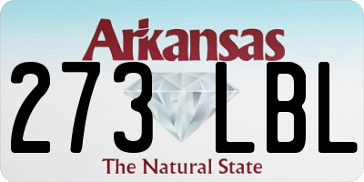 AR license plate 273LBL