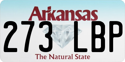 AR license plate 273LBP