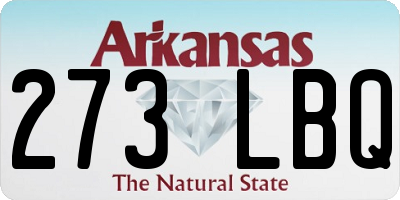 AR license plate 273LBQ