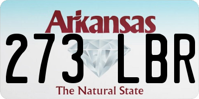 AR license plate 273LBR