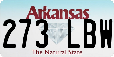 AR license plate 273LBW