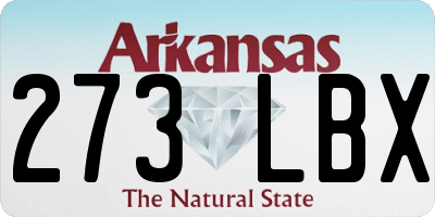 AR license plate 273LBX