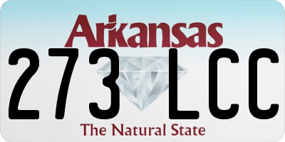 AR license plate 273LCC