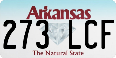 AR license plate 273LCF