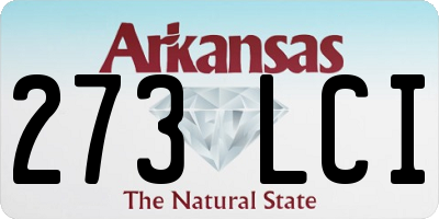 AR license plate 273LCI
