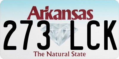 AR license plate 273LCK