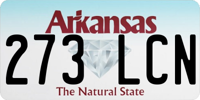 AR license plate 273LCN