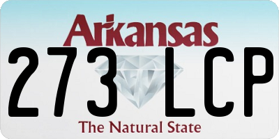 AR license plate 273LCP