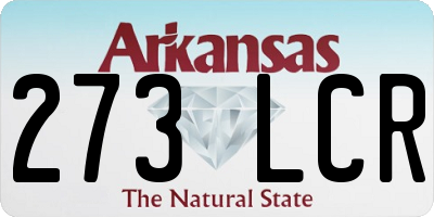 AR license plate 273LCR