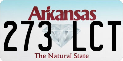 AR license plate 273LCT