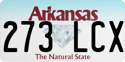 AR license plate 273LCX