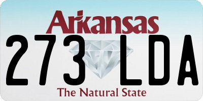 AR license plate 273LDA